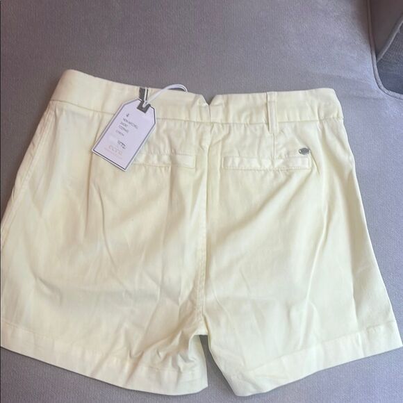 Nwt Ecru Citron New Mitchell Shorts Tailored Pleated Design - Picture 2 of 2